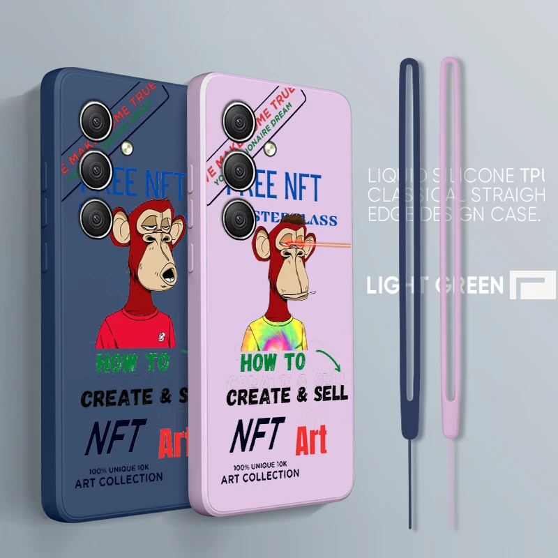 Little Monkey Cool NFT For Samsung A34 A14 A52S A54 A23 A13 A73 A03Core A22 4G 5G Liquid Rope Phone Case
Little Monkey Cool NFT For Samsung A34 A14 A52S A54 A23 A13 A73 A03Core A22 4G 5G Liquid Rope Phone Case