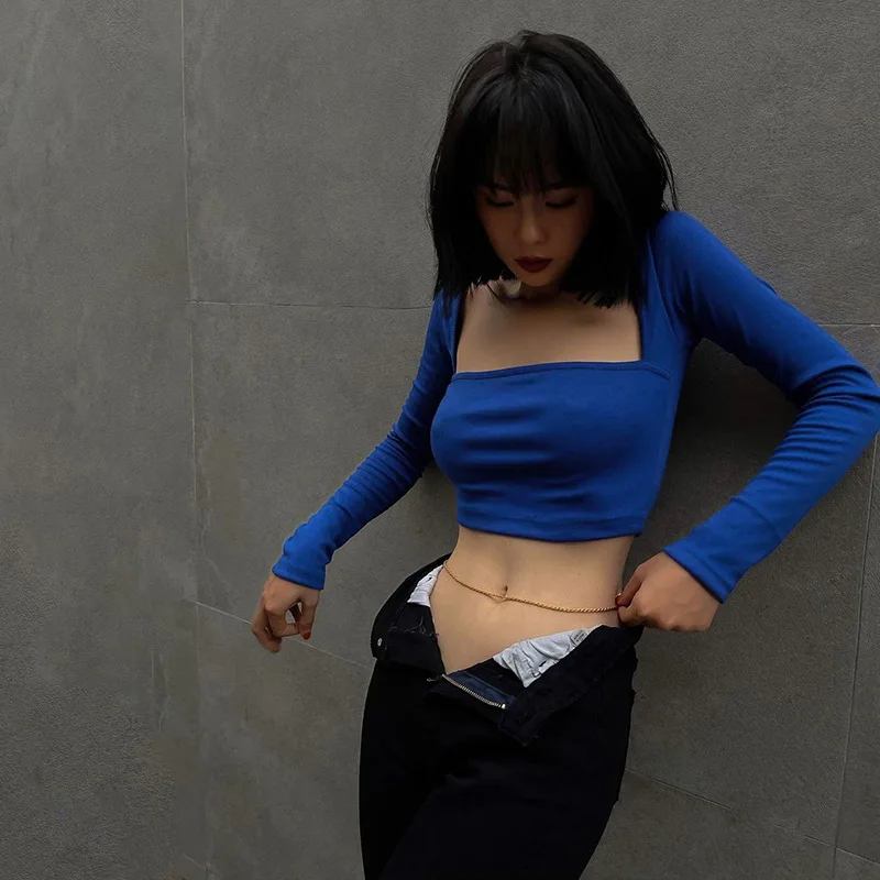 Women's Shirt Autumn Clothes Korea Long Sleeve Square Neck Sweat Women Blouse Crop Top Y2k Aesthetic Clothing Harajuku Vintage
Women's Shirt Autumn Clothes Korea Long Sleeve Square Neck Sweat Women Blouse Crop Top Y2k Aesthetic Clothing Harajuku Vintage