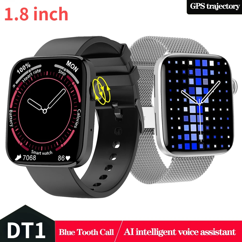 New Women Men Smart Watch GPS BT Call 1.8inch Resolution 320*385 Split Screen Rotate Button Music Play Sports Tracker Smartwatch
New Women Men Smart Watch GPS BT Call 1.8inch Resolution 320*385 Split Screen Rotate Button Music Play Sports Tracker Smartwatch