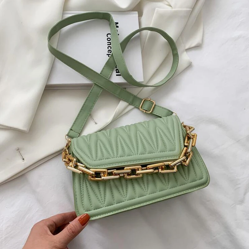 Fashion Thick Chain Women's Shoulder Bag Casual Flap Crossbody Bags For Women Travel Handbags Designer Ladies Cross Body
Fashion Thick Chain Women's Shoulder Bag Casual Flap Crossbody Bags For Women Travel Handbags Designer Ladies Cross Body