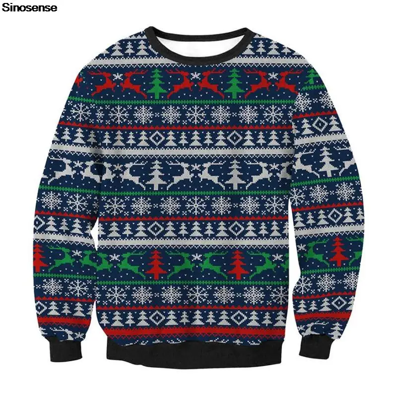 Свитер Рождественский для мужчин и женщин, смешной свитшот с 3D принтом рождественской елки, снежинок, оленей, для праздников и вечеринок, джемпер на Рождество
Свитер Рождественский для мужчин и женщин, смешной свитшот с 3D принтом рождественской елки, снежинок, оленей, для праздников и вечеринок, джемпер на Рождество