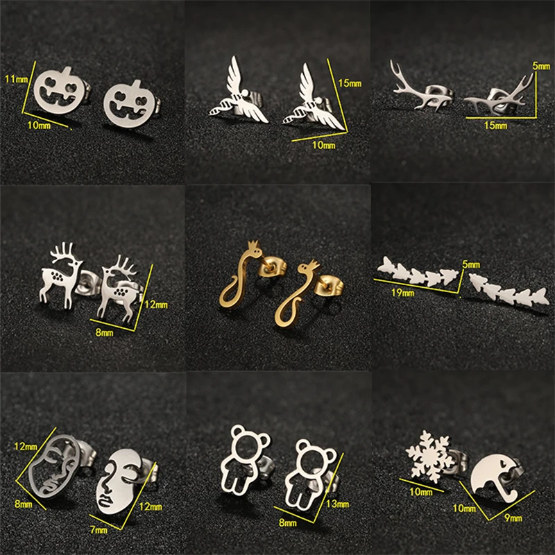 New Stainless Steel Serpentine Stud Women'S Fashion Personality Small Animal Stud Jewelry Accessories
New Stainless Steel Serpentine Stud Women'S Fashion Personality Small Animal Stud Jewelry Accessories