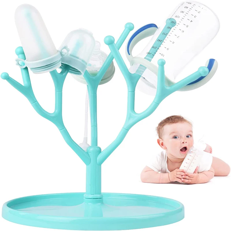 

Multifunctional Infant Bottle Drying Rack Baby Bottle Rack Detachable Bottle Nipple Drain Rack Soild Color Safety Environmental