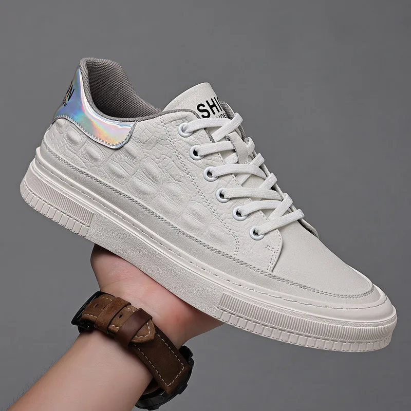 2023 New Men Shoes Genuine Leather Casual Autumn Fashion Alligator Print Flats Skateboard Shoes Street Trend Leather Loafers
2023 New Men Shoes Genuine Leather Casual Autumn Fashion Alligator Print Flats Skateboard Shoes Street Trend Leather Loafers