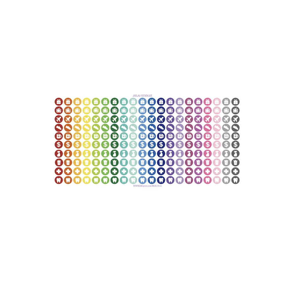 200 Icons #3 Planner Stickers