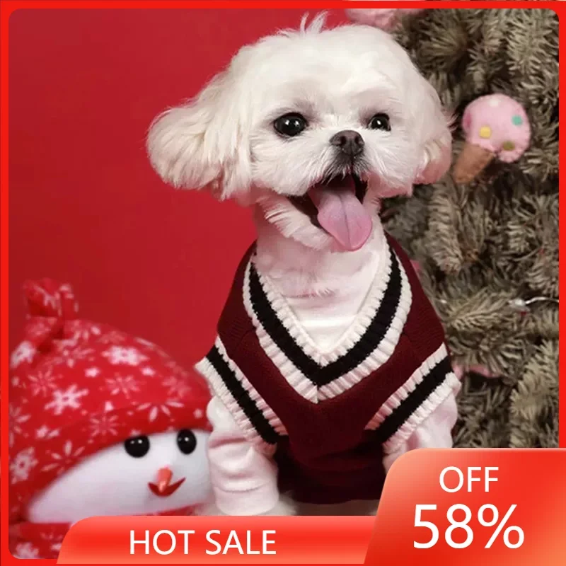 Dog Cat Sweater Preppy Style V-neck Striped Vest Pet Puppy Winter Warm Clothes Apperal for Dogs Cats
Dog Cat Sweater Preppy Style V-neck Striped Vest Pet Puppy Winter Warm Clothes Apperal for Dogs Cats