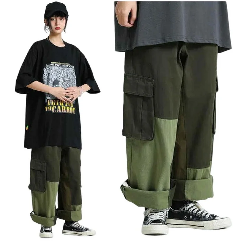 Loose Cargo Pants Men High Waist Pockets Streetwear Pants Baggy Trousers Vintage Buckle Drawstring Wide Leg Pants
Loose Cargo Pants Men High Waist Pockets Streetwear Pants Baggy Trousers Vintage Buckle Drawstring Wide Leg Pants