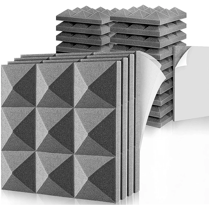 24 Pieces Acoustic Foam Board,Self-Adhesive Sound-Proof Foam Board,Wall Reduce Noise Foam,for Music,Studio,Etc,5X30X30cm
24 Pieces Acoustic Foam Board,Self-Adhesive Sound-Proof Foam Board,Wall Reduce Noise Foam,for Music,Studio,Etc,5X30X30cm