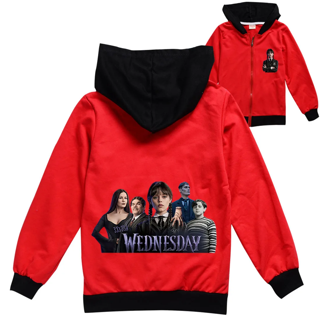 Wednesday Addams Cosplay Clothes Kids Hoody Jacket Teenager Boys Clothes Baby Girls Zipper Jackets Children's Coat
Wednesday Addams Cosplay Clothes Kids Hoody Jacket Teenager Boys Clothes Baby Girls Zipper Jackets Children's Coat