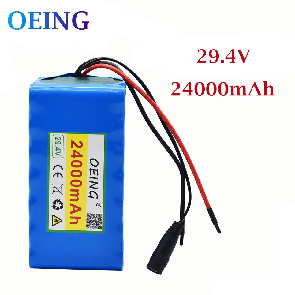7S4P 24V li-ion battery pack 29.4v 24Ah electric bicycle motor ebike scooter 18650 lithium rechargeable batteries 24Ah
7S4P 24V li-ion battery pack 29.4v 24Ah electric bicycle motor ebike scooter 18650 lithium rechargeable batteries 24Ah