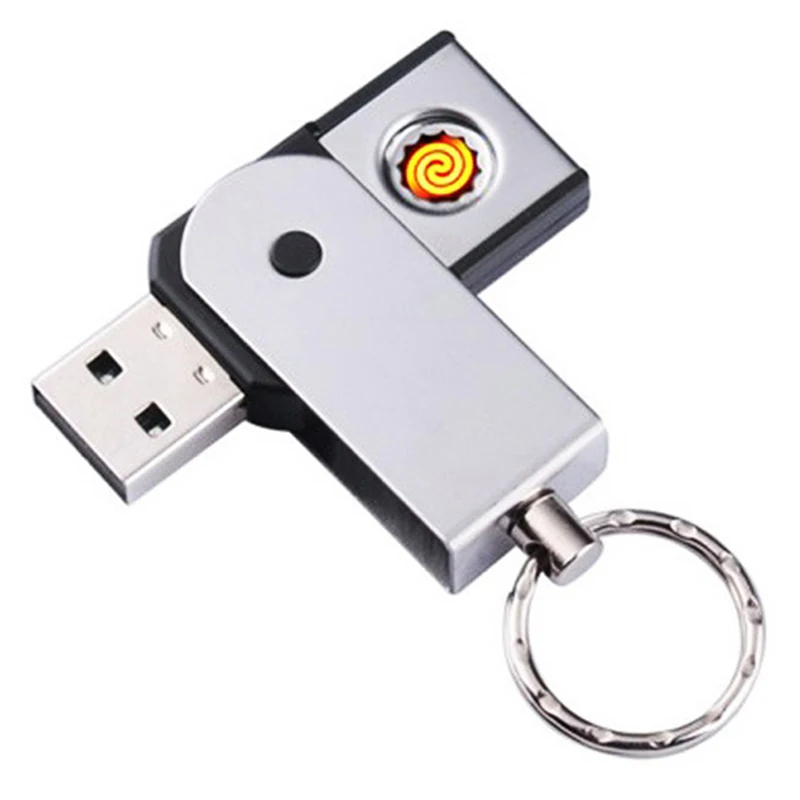 Mini USB Smart Double-sided Tungsten Wire Cigarette Lighter Key Chain U Disk Type Metal Windproof Electronic Lighter Small Toy
Mini USB Smart Double-sided Tungsten Wire Cigarette Lighter Key Chain U Disk Type Metal Windproof Electronic Lighter Small Toy