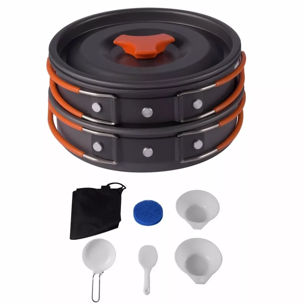 OUTAD Camping Cookware Mini Pot Pans Kettle Bowls Non-stick Set Hiking Backpacking Picnic Cutlery Utensils Trekking Travel
OUTAD Camping Cookware Mini Pot Pans Kettle Bowls Non-stick Set Hiking Backpacking Picnic Cutlery Utensils Trekking Travel