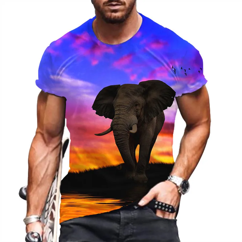 Elephant 3D Pattern Fashion Print Male T-Shirts 6XL Large Size Streetwear Short Sleeve Tops Summer New Loose Oversized Men Tees
Elephant 3D Pattern Fashion Print Male T-Shirts 6XL Large Size Streetwear Short Sleeve Tops Summer New Loose Oversized Men Tees