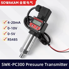 SWK-PC300 LCD PressureTransmitter 4-20ma 5V 10V Output Sensor Water Oil Gas -1-0-1000bar Pressure Measurment G1/4 Transducer