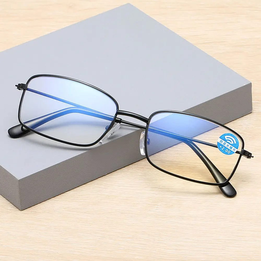Fashion Blue Light Blocking Reading Glasses Women Men Metal Frame Myopia Presbyopia Eyeglasses Rectangle Eyewear +1.0~+4.0
Fashion Blue Light Blocking Reading Glasses Women Men Metal Frame Myopia Presbyopia Eyeglasses Rectangle Eyewear +1.0~+4.0