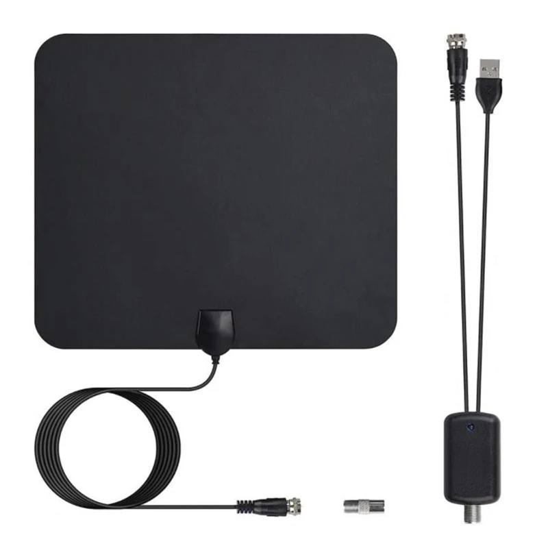 

TV Antenna, Amplified Digital HDTV Antenna, Support 4K 1080P HD VHF UHF Local Channels, 80 Miles Range With Amplifier