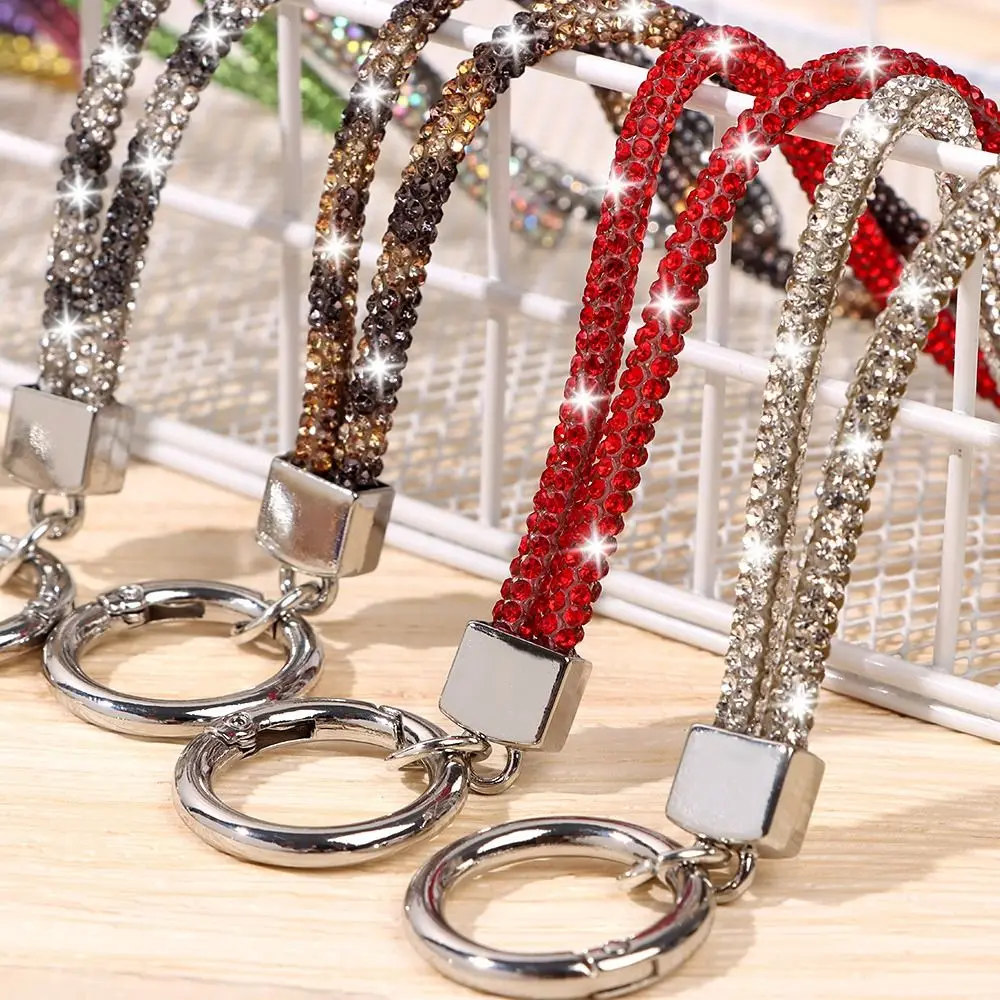 Glitter Bright Keychain Bling Diamond Crystal Anti-lost Rope Chain Straps Rhinestone Phone Lanyard Hanging Cords
Glitter Bright Keychain Bling Diamond Crystal Anti-lost Rope Chain Straps Rhinestone Phone Lanyard Hanging Cords