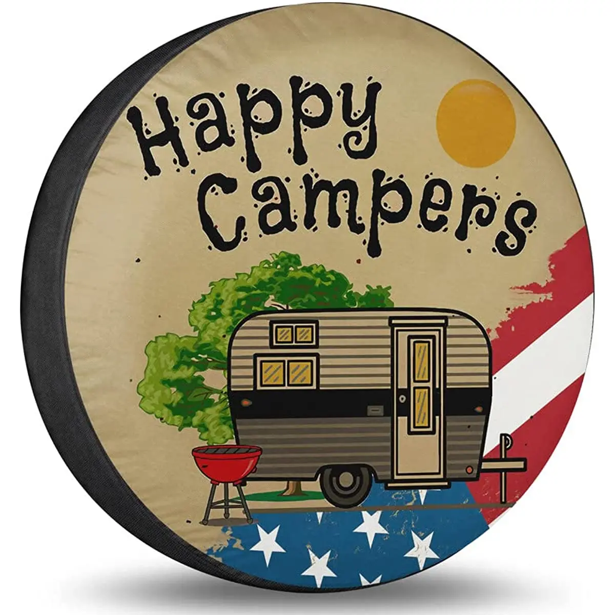 Spare Wheel Tire Cover Happy Camper Spare Tire Cover Wheel Protectors for Camper Trailer Truck Trailer SUV RV 14 15 16 17 In
Spare Wheel Tire Cover Happy Camper Spare Tire Cover Wheel Protectors for Camper Trailer Truck Trailer SUV RV 14 15 16 17 In