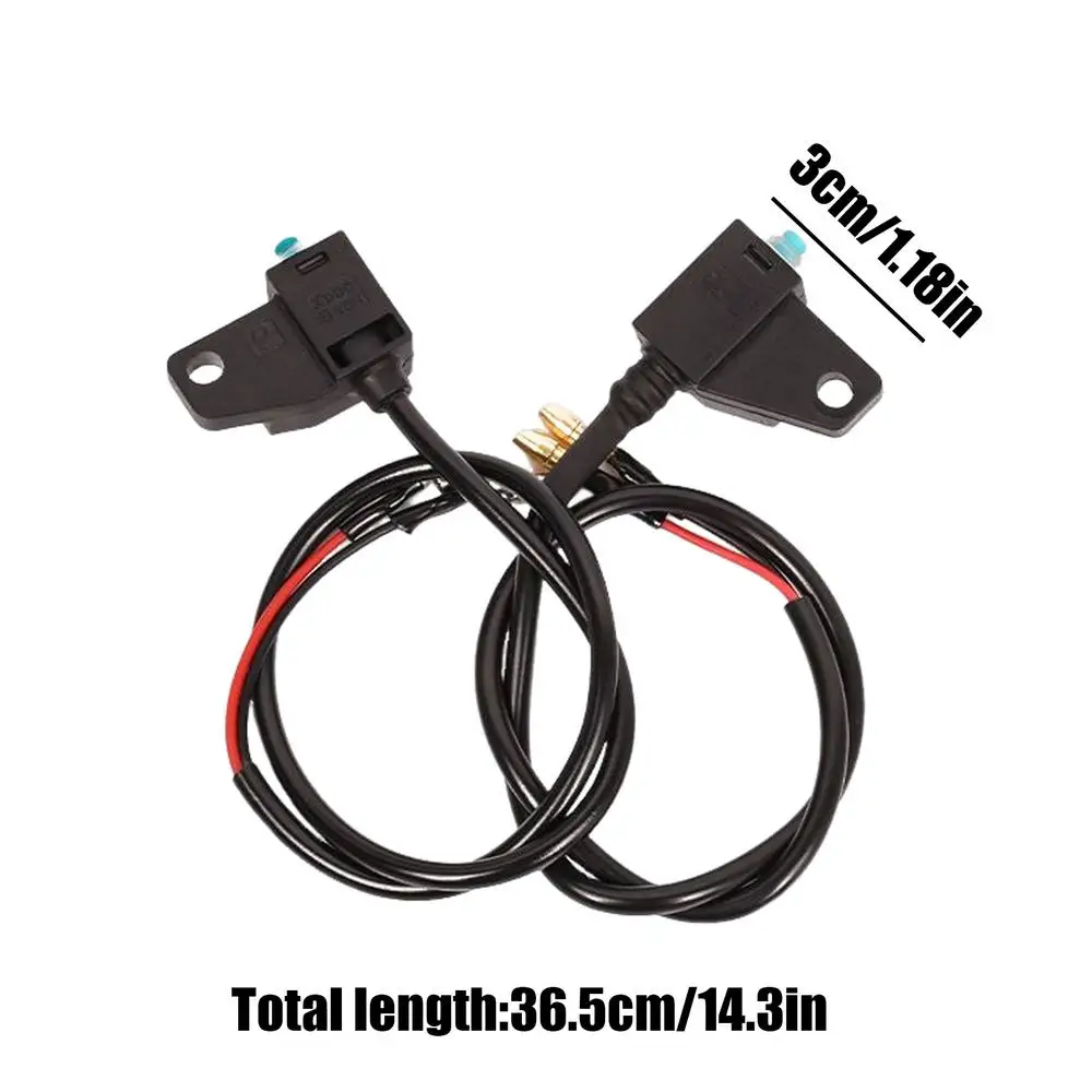 1 пара переключателей переднего тормоза мотоцикла, левый и правый тормозной переключатель, выключатели питания, проводные водонепроницаемые переключатели дискового тормоза, педаль