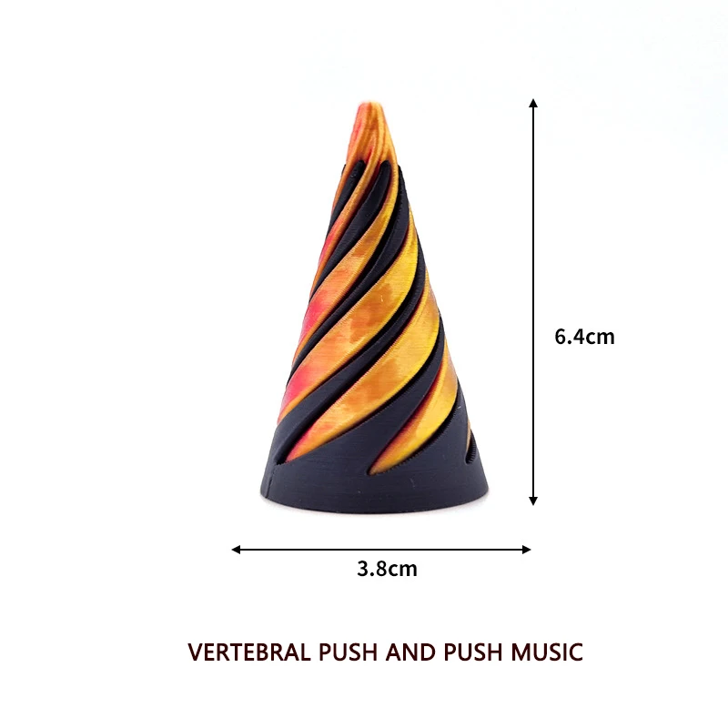 Прозрачная 3D-игрушка-спиральная пирамида
Прозрачная 3D-игрушка-спиральная пирамида