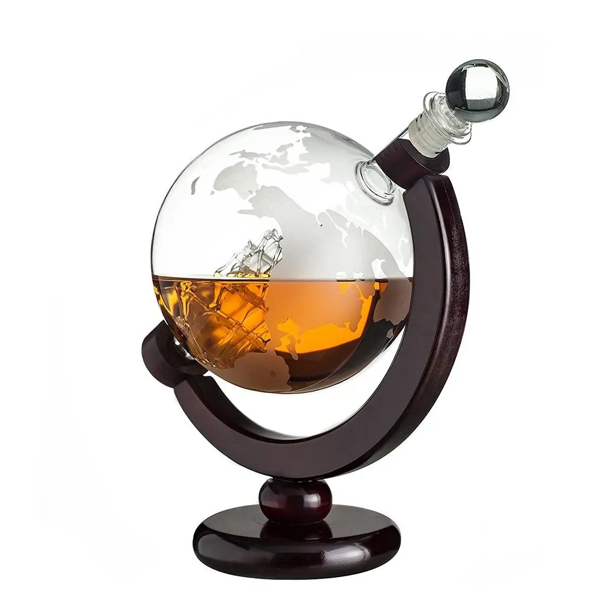 850ml Glass Globe Decanter Set for Liquor Scotch Bourbon Vodka Gift for Him Husband
850ml Glass Globe Decanter Set for Liquor Scotch Bourbon Vodka Gift for Him Husband