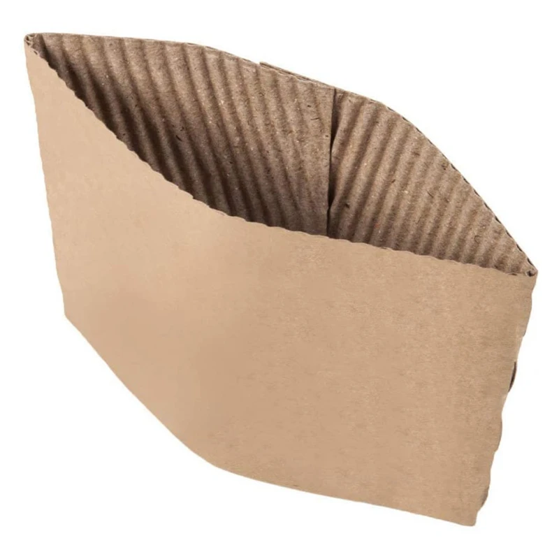 200Pcs Kraft Paper Hot Cup Sleeve Jacket Holder Corrugated Cardboard Protective Hot and Cold Insulator
200Pcs Kraft Paper Hot Cup Sleeve Jacket Holder Corrugated Cardboard Protective Hot and Cold Insulator