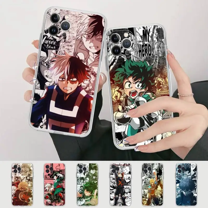 Anime My Hero Academy Phone Case For iPhone 11 12 13 14 Mini Pro Max XR X XS TPU Clear Case For 8 7 6 Plus SE 2020
Anime My Hero Academy Phone Case For iPhone 11 12 13 14 Mini Pro Max XR X XS TPU Clear Case For 8 7 6 Plus SE 2020
