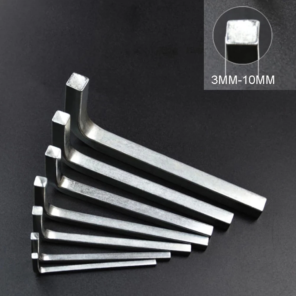 3-10mm L Shape Square Head Wrench Square Key 4 Point Chromium Vanadium Steel Wrench Screwdriver For Tighten The Square Screw
3-10mm L Shape Square Head Wrench Square Key 4 Point Chromium Vanadium Steel Wrench Screwdriver For Tighten The Square Screw