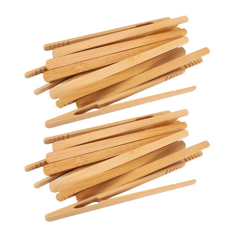 New 20 Pieces Bamboo Toast Tongs, Bamboo Tongs 7 Inches Toaster Tongs Made Of Natural Bamboo Perfect For Toast Bread Pickles
New 20 Pieces Bamboo Toast Tongs, Bamboo Tongs 7 Inches Toaster Tongs Made Of Natural Bamboo Perfect For Toast Bread Pickles