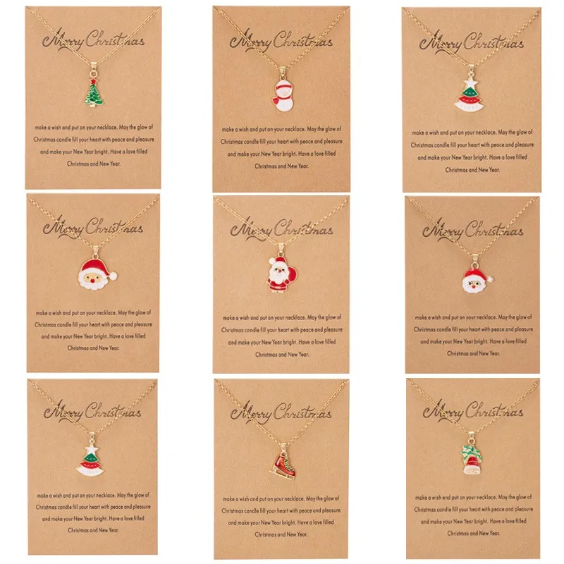 Charm Enamel Christmas Necklace For Women Men Merry Christmas Snowman Santa Claus Pendant Link Chain Necklace Xmas Jewelry Gift
Charm Enamel Christmas Necklace For Women Men Merry Christmas Snowman Santa Claus Pendant Link Chain Necklace Xmas Jewelry Gift