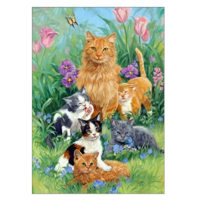DIY Diamond Painting Cute Cat Family Diamond Cross Stitch Decorative Painting Home Wall Hanging Decoration Gift
DIY Diamond Painting Cute Cat Family Diamond Cross Stitch Decorative Painting Home Wall Hanging Decoration Gift