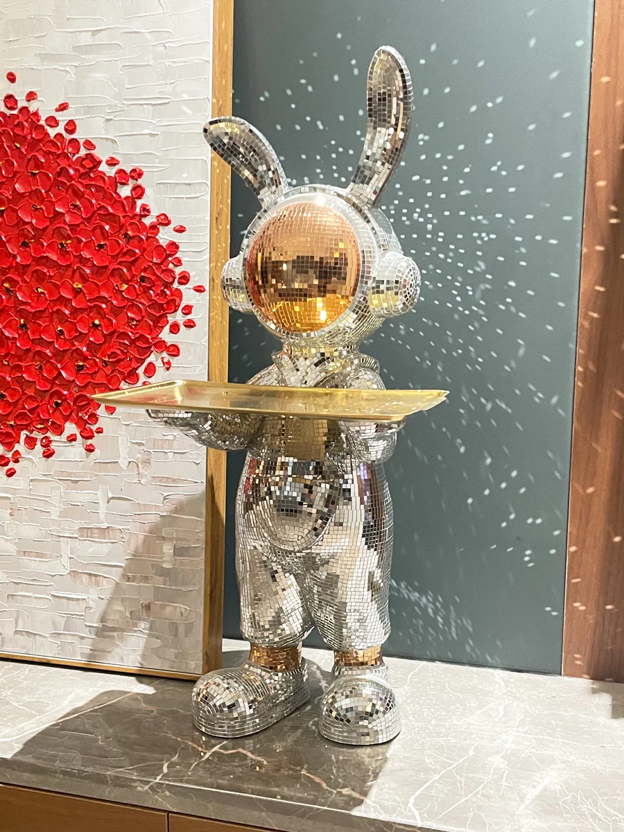 Interior home decor living room key storage sculpture aerospace rabbit statue resin craft animal figurine room decor accessories
Interior home decor living room key storage sculpture aerospace rabbit statue resin craft animal figurine room decor accessories
