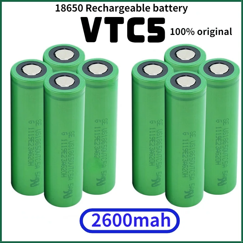 

NEW 3.7 V rechargeable voltage us18650 vtc5 3600 MAH vtc5 18650 battery replace 3.7 V 2600 MAH 18650 battery
