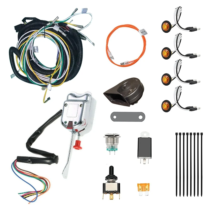 Universal ATV / UTV Turn Signal Kit With Column Turn Switch & Horn For Honda Polaris Can-Am Kawasaki John Deere Arctic
Universal ATV / UTV Turn Signal Kit With Column Turn Switch & Horn For Honda Polaris Can-Am Kawasaki John Deere Arctic