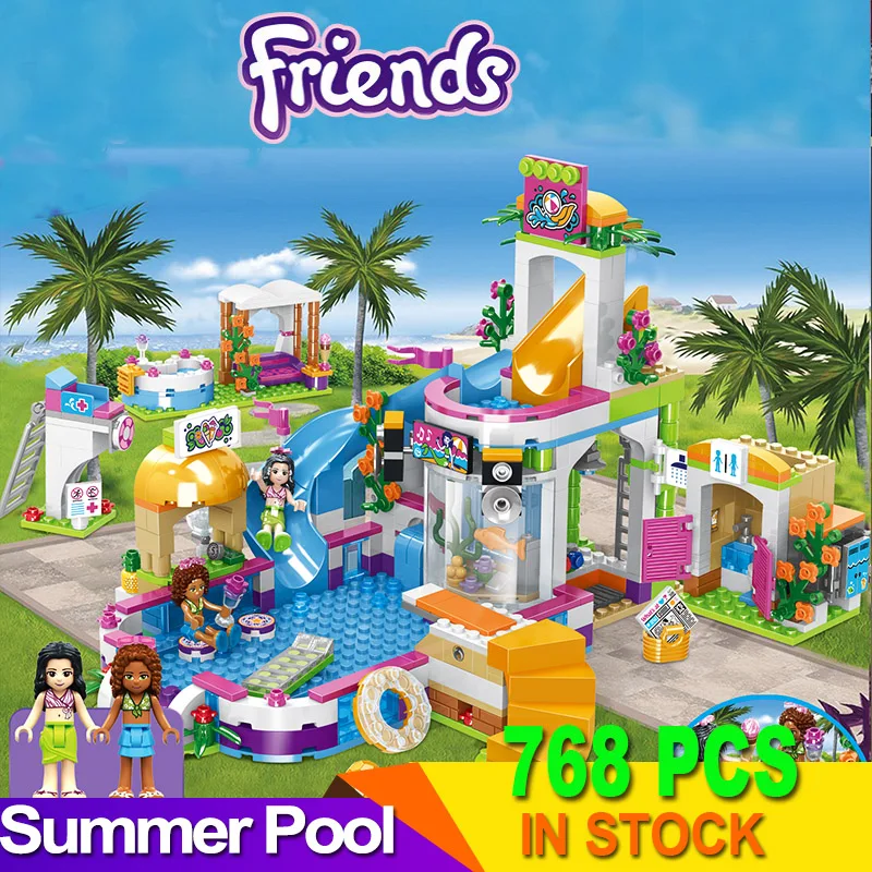 Детский конструктор для летнего бассейна, совместим с Friends
Детский конструктор для летнего бассейна, совместим с Friends