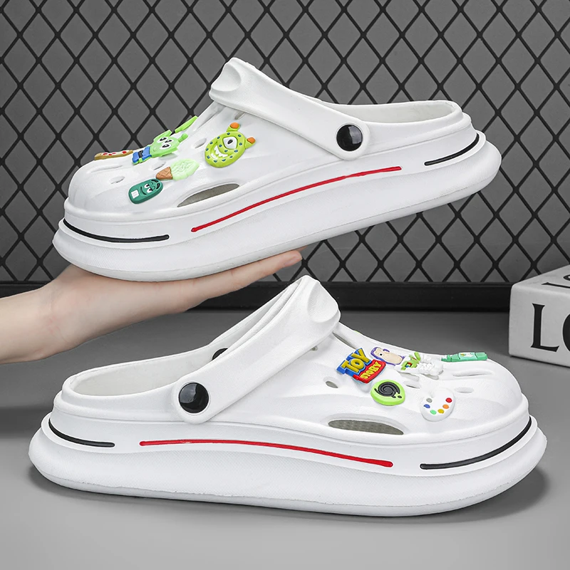 Unisex Sandals Casual Clogs Shoes for Men White Fashion Summer 2023 Beach Shoes Designer Man Slippers Platform Zapatos Hombre
Unisex Sandals Casual Clogs Shoes for Men White Fashion Summer 2023 Beach Shoes Designer Man Slippers Platform Zapatos Hombre
