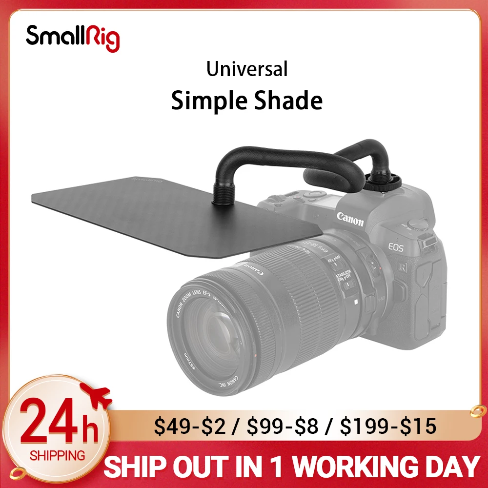 SmallRig Simple Shade For DSLR Sony Canon Nikon Camera Multi-angle Bending With Cold Shoe Universal Accessories 3199
SmallRig Simple Shade For DSLR Sony Canon Nikon Camera Multi-angle Bending With Cold Shoe Universal Accessories 3199
