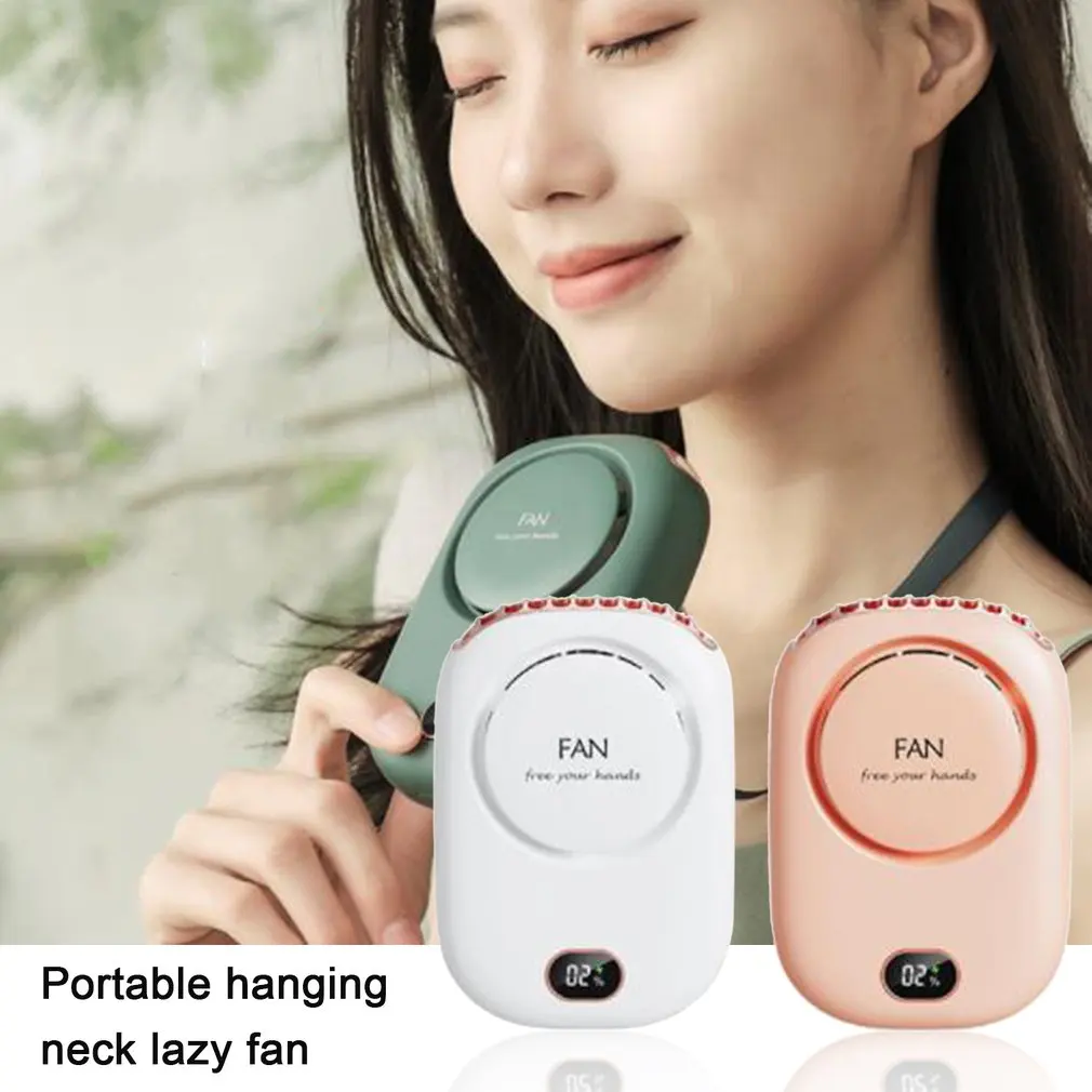 Portable Lazy Neck Fan USB Charging Mini Digital Display Neck Hanging Fan Leafless Fan Desktop Fan Adjustable 3 Wind Speed
Portable Lazy Neck Fan USB Charging Mini Digital Display Neck Hanging Fan Leafless Fan Desktop Fan Adjustable 3 Wind Speed