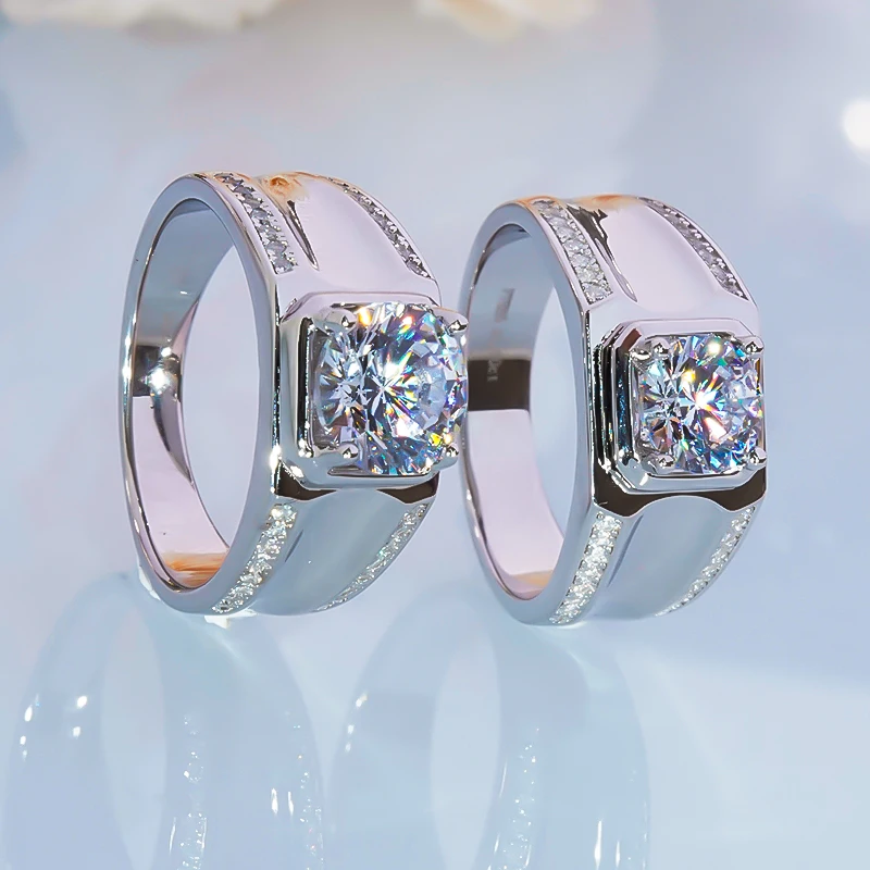 QINHUAN Men Moissanite Ring 1ct 2ct Pt950 Fine Jewelry Flash Unique Newest Luxury Ring for Men Wedding Engagement Gift Husband
QINHUAN Men Moissanite Ring 1ct 2ct Pt950 Fine Jewelry Flash Unique Newest Luxury Ring for Men Wedding Engagement Gift Husband
