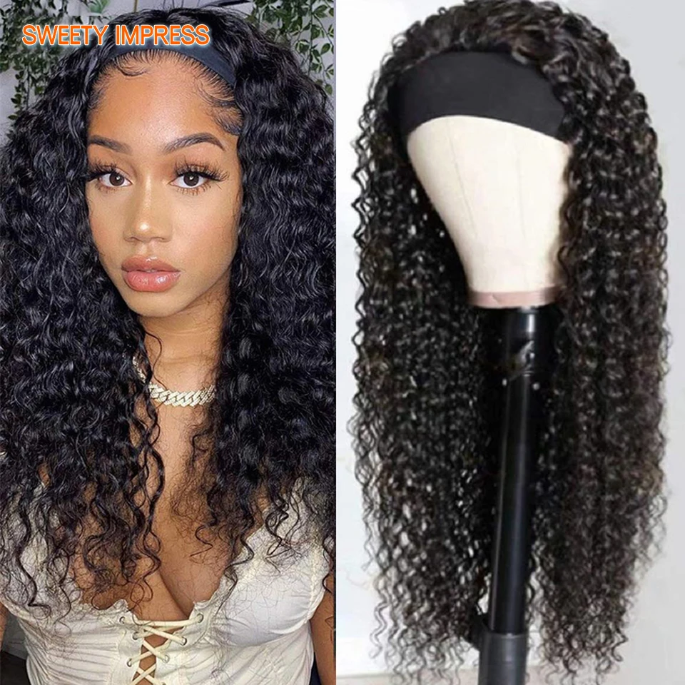 Deep Wave Headband Wig For Women Human Hair Curly Wig Brazilian Loose Deep Wave Wig Women's Full Machine Made HeadBand Wigs
Deep Wave Headband Wig For Women Human Hair Curly Wig Brazilian Loose Deep Wave Wig Women's Full Machine Made HeadBand Wigs