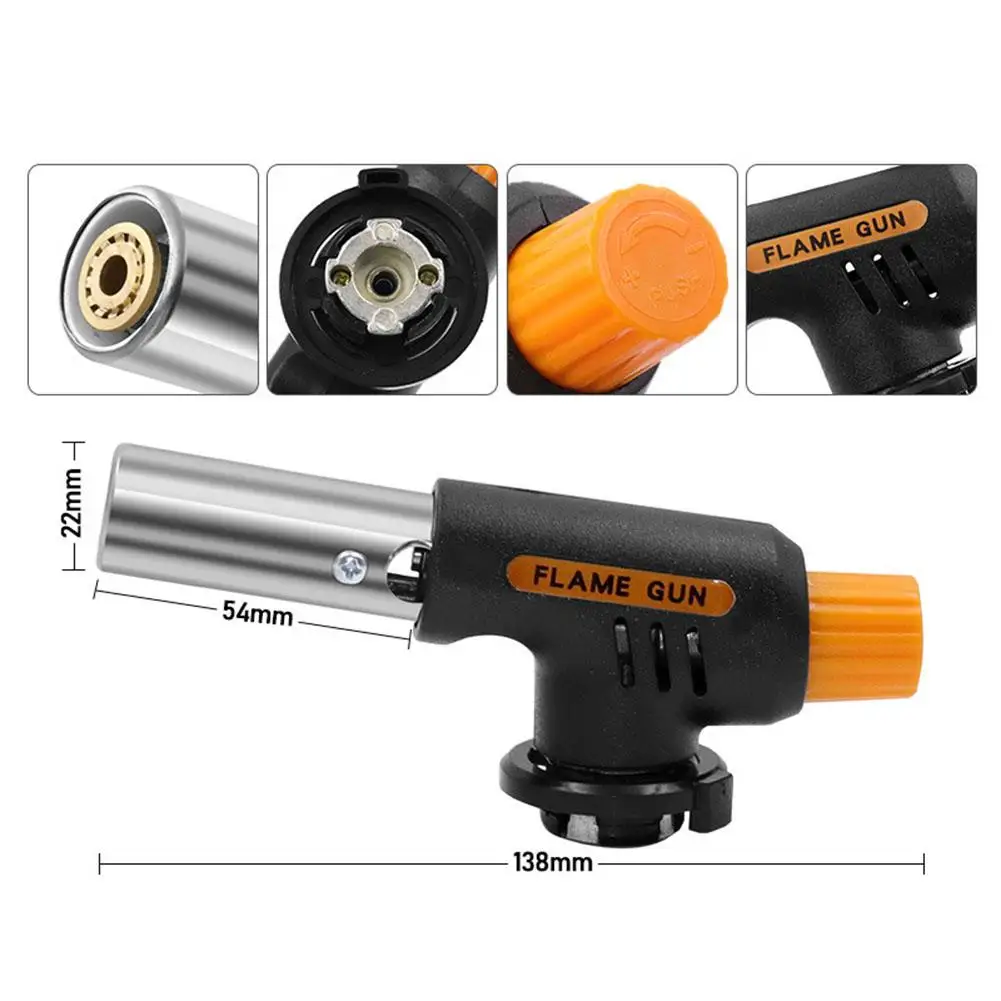 Butane Gas Blow Torch Micro Iron Welding Soldering One-touch Automatic Piezo Ignition Fire Frame Gun For Grilling Baking
Butane Gas Blow Torch Micro Iron Welding Soldering One-touch Automatic Piezo Ignition Fire Frame Gun For Grilling Baking