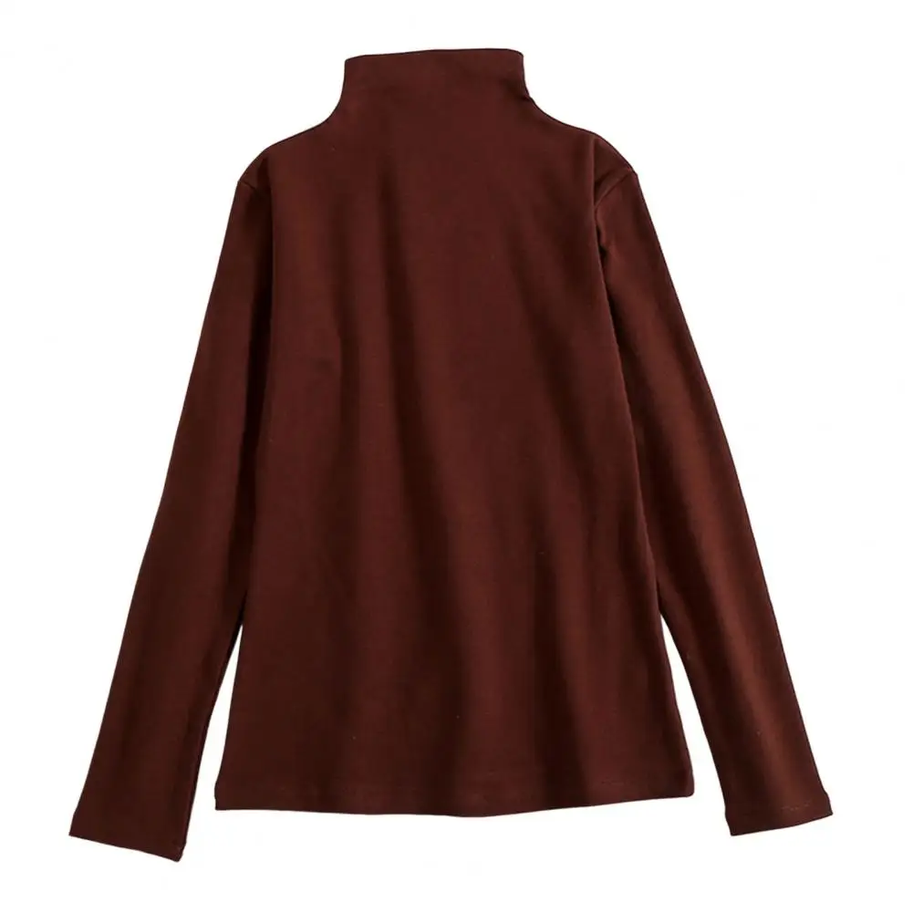 Tops Women 2022 Half High Collar Long Sleeve Stretchy Bottoming Shirt Autumn Winter Solid Color Thick Fleece Top Streetwear
Tops Women 2022 Half High Collar Long Sleeve Stretchy Bottoming Shirt Autumn Winter Solid Color Thick Fleece Top Streetwear