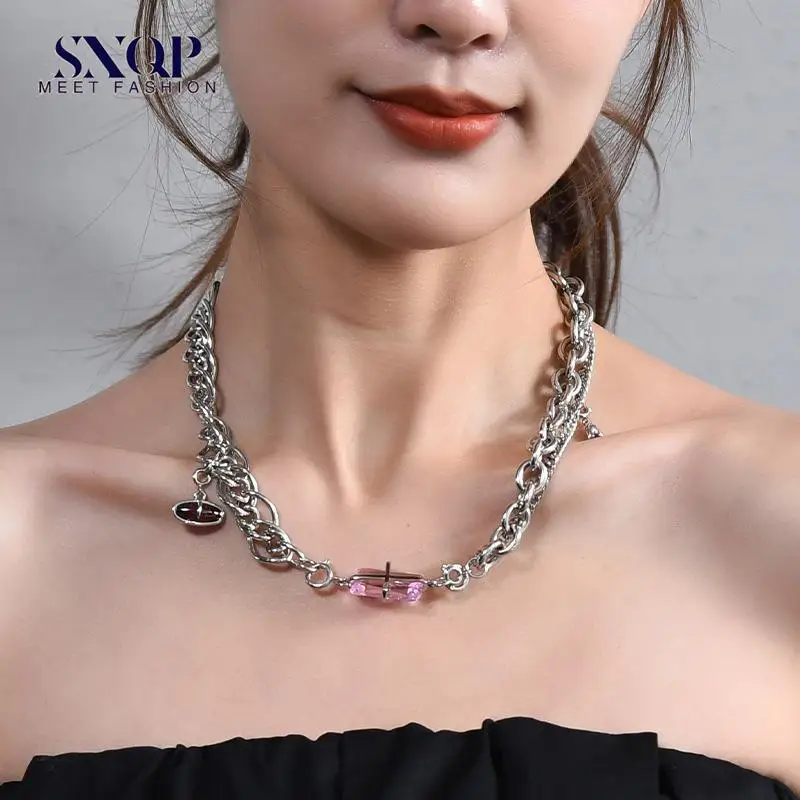 Necklace for Women Ins like Cool Cold Fashion Brand Clavicle Chain Online Influencer Jewelry Double-Layer Necklace Wholesale
Necklace for Women Ins like Cool Cold Fashion Brand Clavicle Chain Online Influencer Jewelry Double-Layer Necklace Wholesale