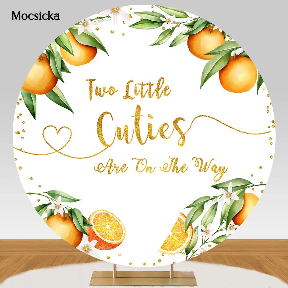 Mocsicka Round Backdrop for Newborn Baby Shower Twins Two Little Cuties are On The Way Photo Background Party Decor Custom Cover
Mocsicka Round Backdrop for Newborn Baby Shower Twins Two Little Cuties are On The Way Photo Background Party Decor Custom Cover