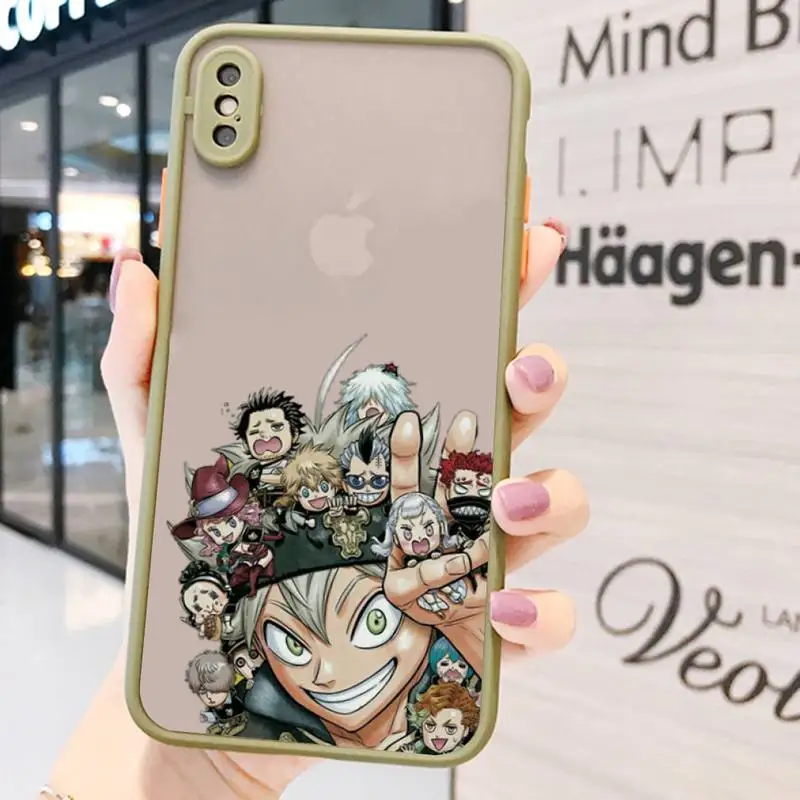 Black Clover Anime Asta Phone Case for iPhone X XR XS 7 8 Plus 11 12 13 pro MAX 13mini Translucent Matte Case
Black Clover Anime Asta Phone Case for iPhone X XR XS 7 8 Plus 11 12 13 pro MAX 13mini Translucent Matte Case