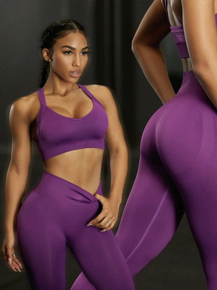 NORMOV Newest Seamless Yoga Set 1 PCS Sports Suits Solid High Waist Leggings Shorts Gym Set Workout Running Clothing Bra Shirts
NORMOV Newest Seamless Yoga Set 1 PCS Sports Suits Solid High Waist Leggings Shorts Gym Set Workout Running Clothing Bra Shirts