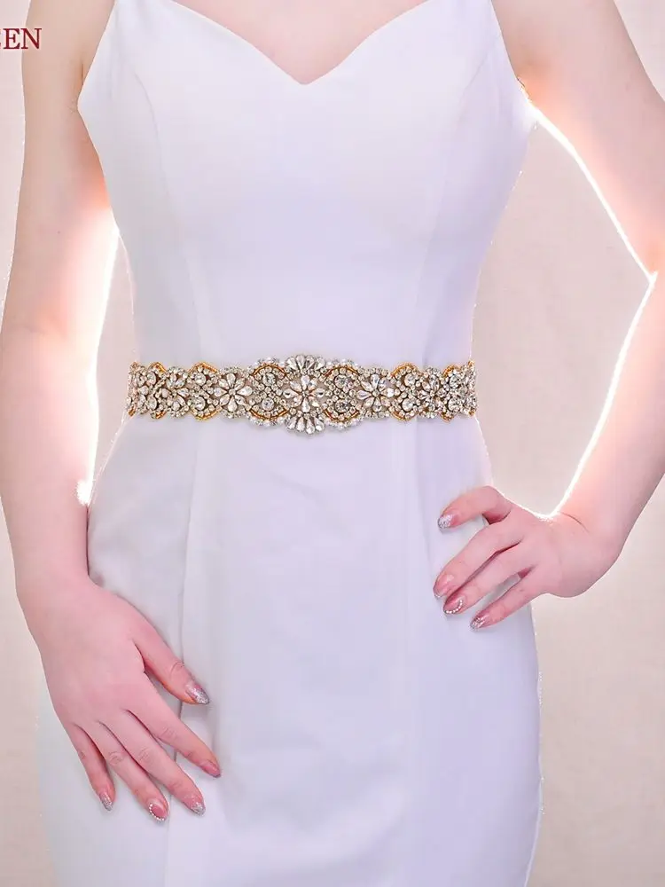 TOPQUEEN S161B Women'S Belt With Rhinestones Silver/Gold/Rose Gold Wedding Sash Bridal Dress Accessories Party Evening Girdles
TOPQUEEN S161B Women'S Belt With Rhinestones Silver/Gold/Rose Gold Wedding Sash Bridal Dress Accessories Party Evening Girdles