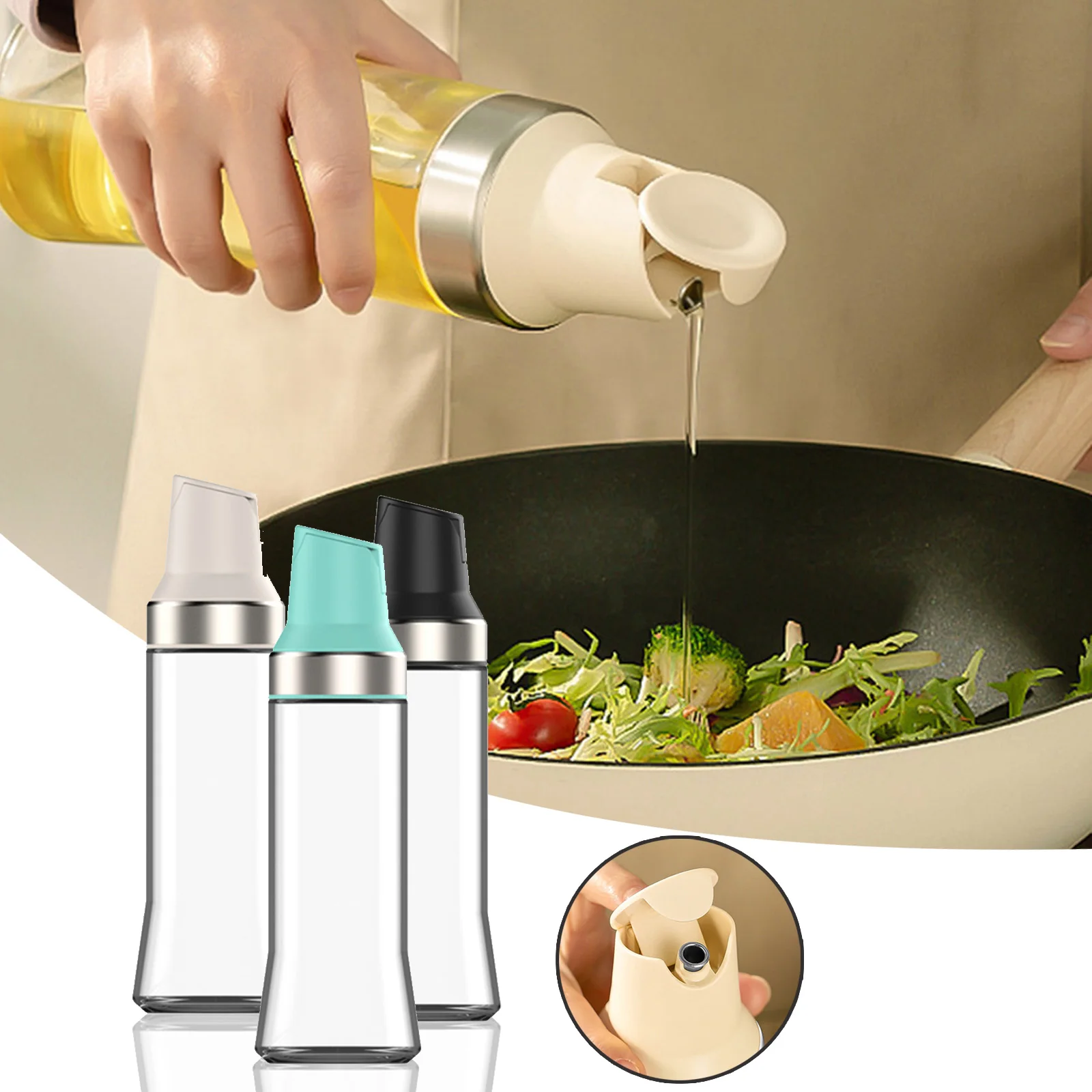 2022 Oil Dispenser Bottle with Automatic Cap Clear Leakproof Liquid Condiments Oil Dispensing Bottles Kitchen Tool For Home @LS
2022 Oil Dispenser Bottle with Automatic Cap Clear Leakproof Liquid Condiments Oil Dispensing Bottles Kitchen Tool For Home @LS