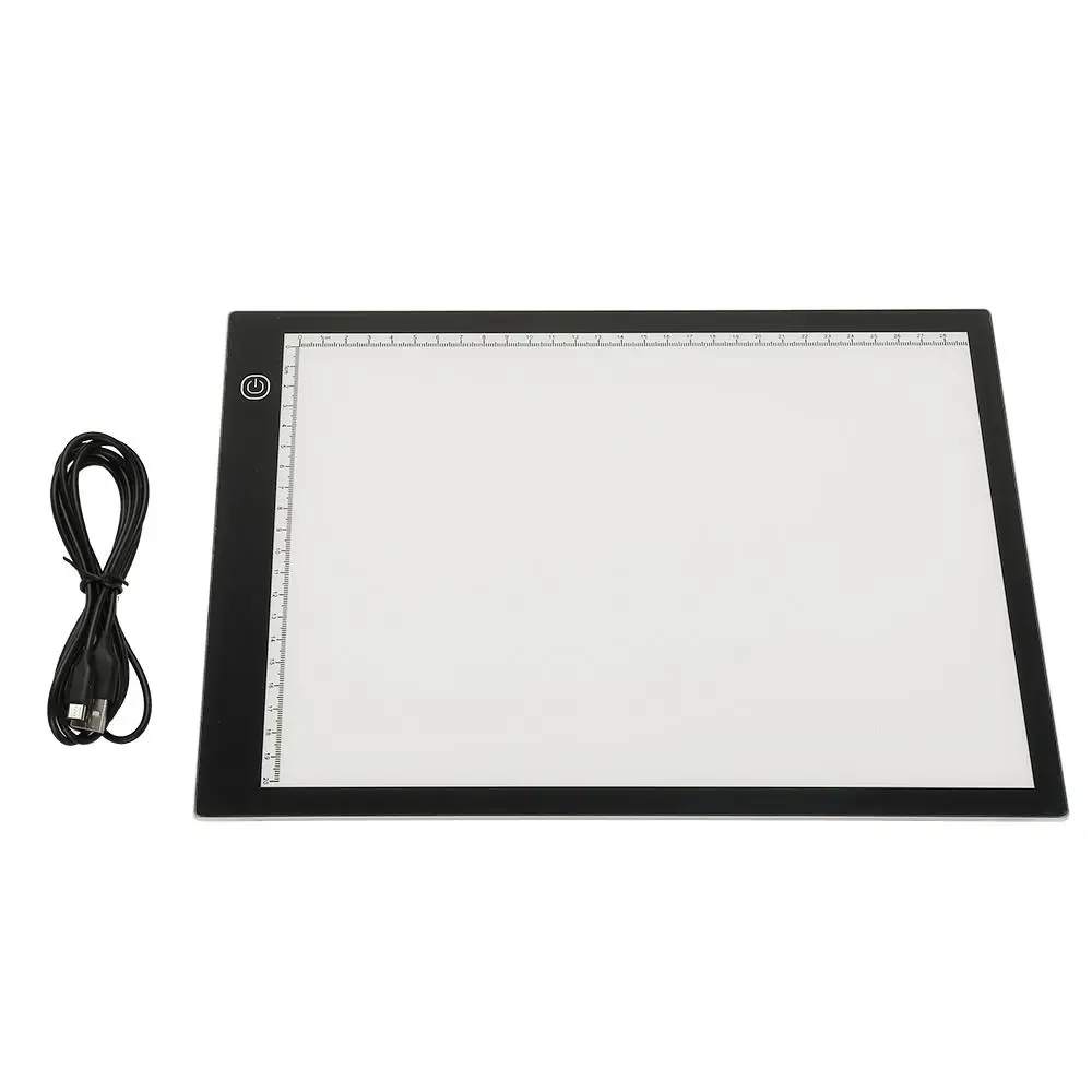 

Creative Toy A4 Size Dimmable Copy Board Kids Tablet Sketching Practice Drawing Board LED Light Pad For Diamond Painting HWC