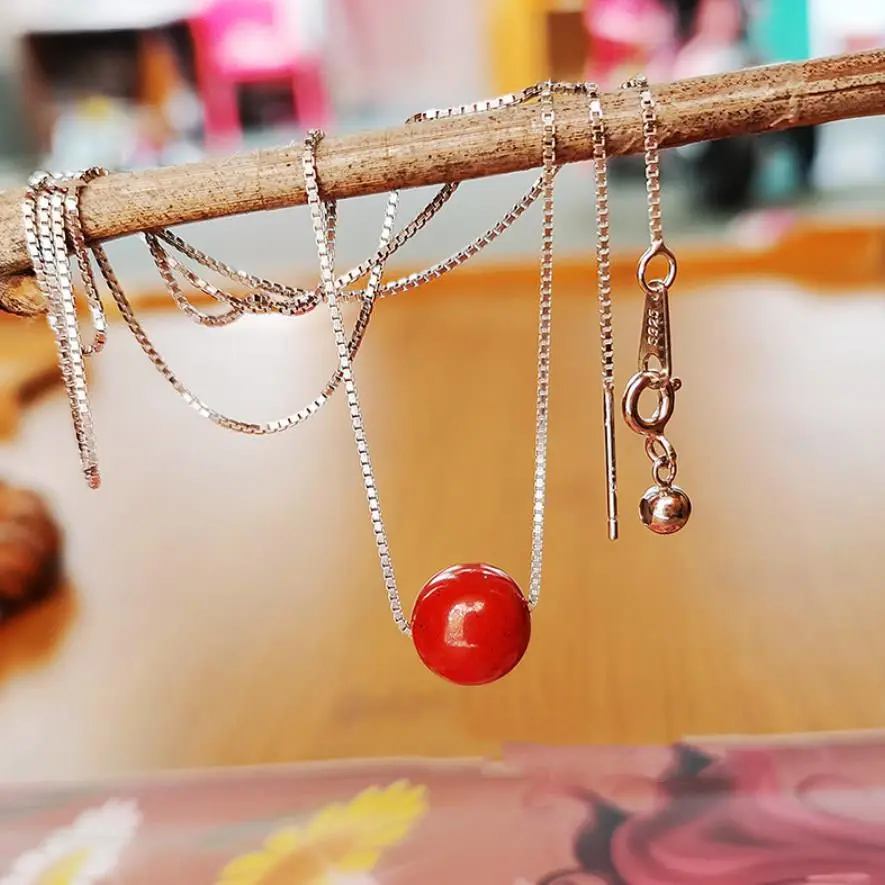 Natural Cinnabar Necklace Silvering Ornaments High Content Clavicle Chain Purple Gold Sand Bead Pendant Student Female Jewelry
Natural Cinnabar Necklace Silvering Ornaments High Content Clavicle Chain Purple Gold Sand Bead Pendant Student Female Jewelry